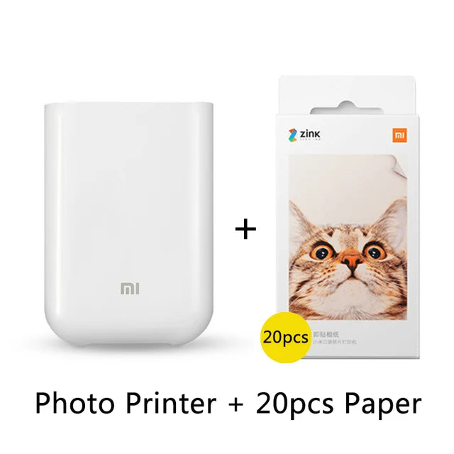 Mi Portable Photo Printer Bluetooth 5.0 Thermal Label Printer Multifunction Mijia AR Pocket Printer for Smartphone