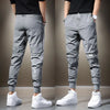 Summer 2023 Men'S Casual Pants Black Grey Drawstring Joggers Lightweight Breathable Quick Dry Trousers Ice Silk Sportswear Man