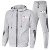 Spring and Autumn New Men'S Sportswear 2-Piece Set Zipper Jacket Casual Sports Pants Brand Clothing Men Jogging Sportswear Set