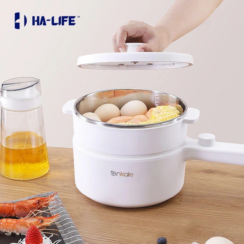 Ha-Life Can Electric Skillet with Multi-Functional Household 220V Home Pot Portable Pan Pan Chinese Cooking Noodles Popular 2023