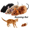 1Pc Funny Lifelike Plush Mouse Running Rat Toy for Cats Dogs Tail Mouse Pets Kids Random Color