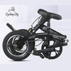 Cycling City Mini Folding Bicycle 12 14 Small Bike for Male and Female Students Portable Ultra Light Transmission Disc Brakes